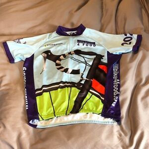 Mens Cycling Jersey with Bicycle Design